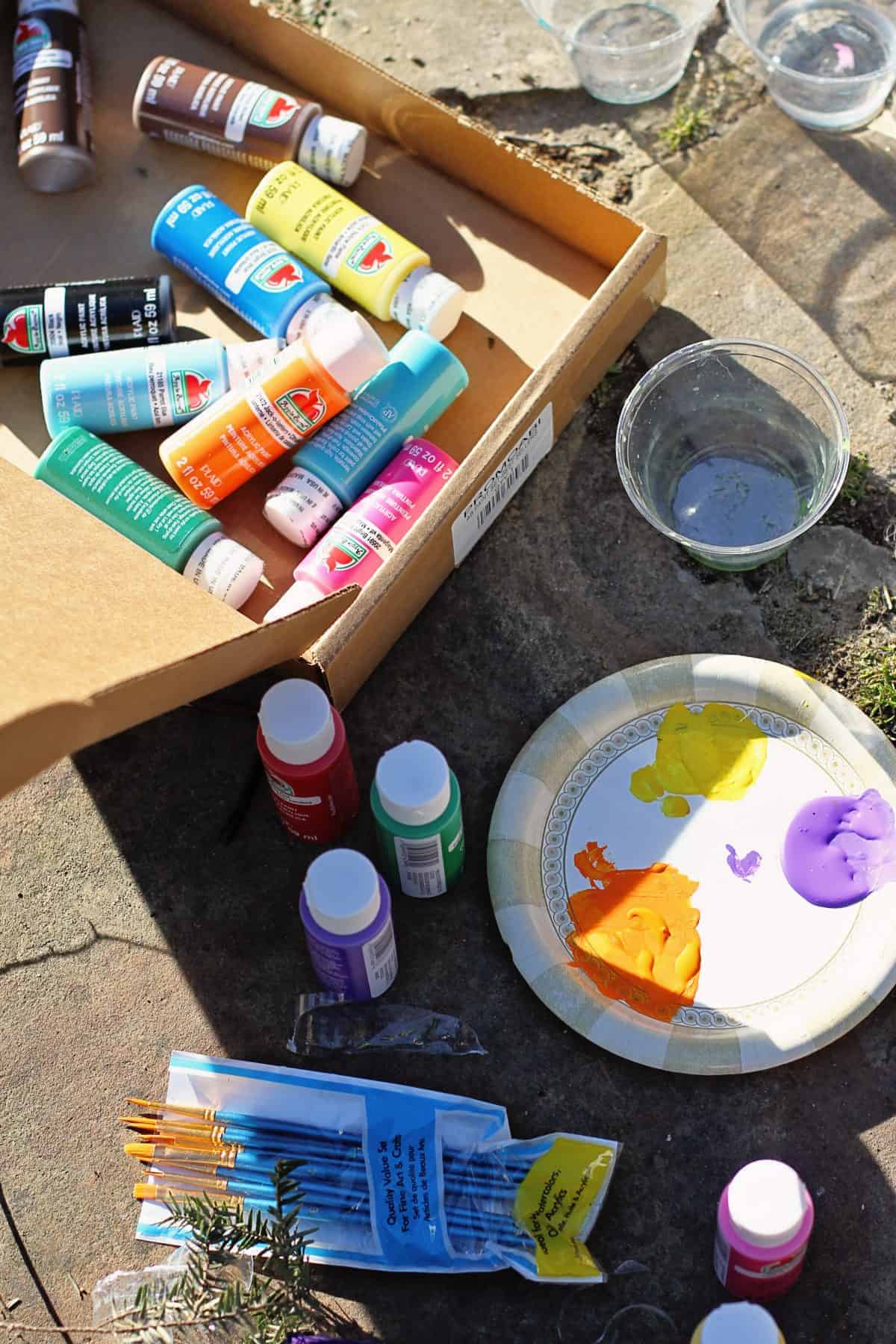 DIY Painted Tic Tac Toe Rocks- Backyard Summer Camp