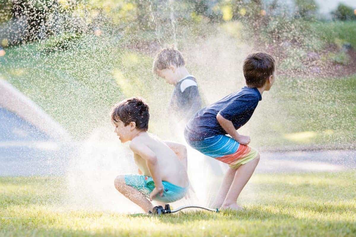 best sprinkler photos of kids