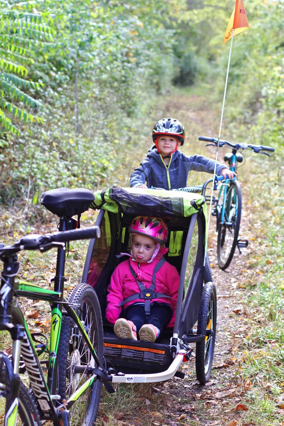 trailer options for biking with kids