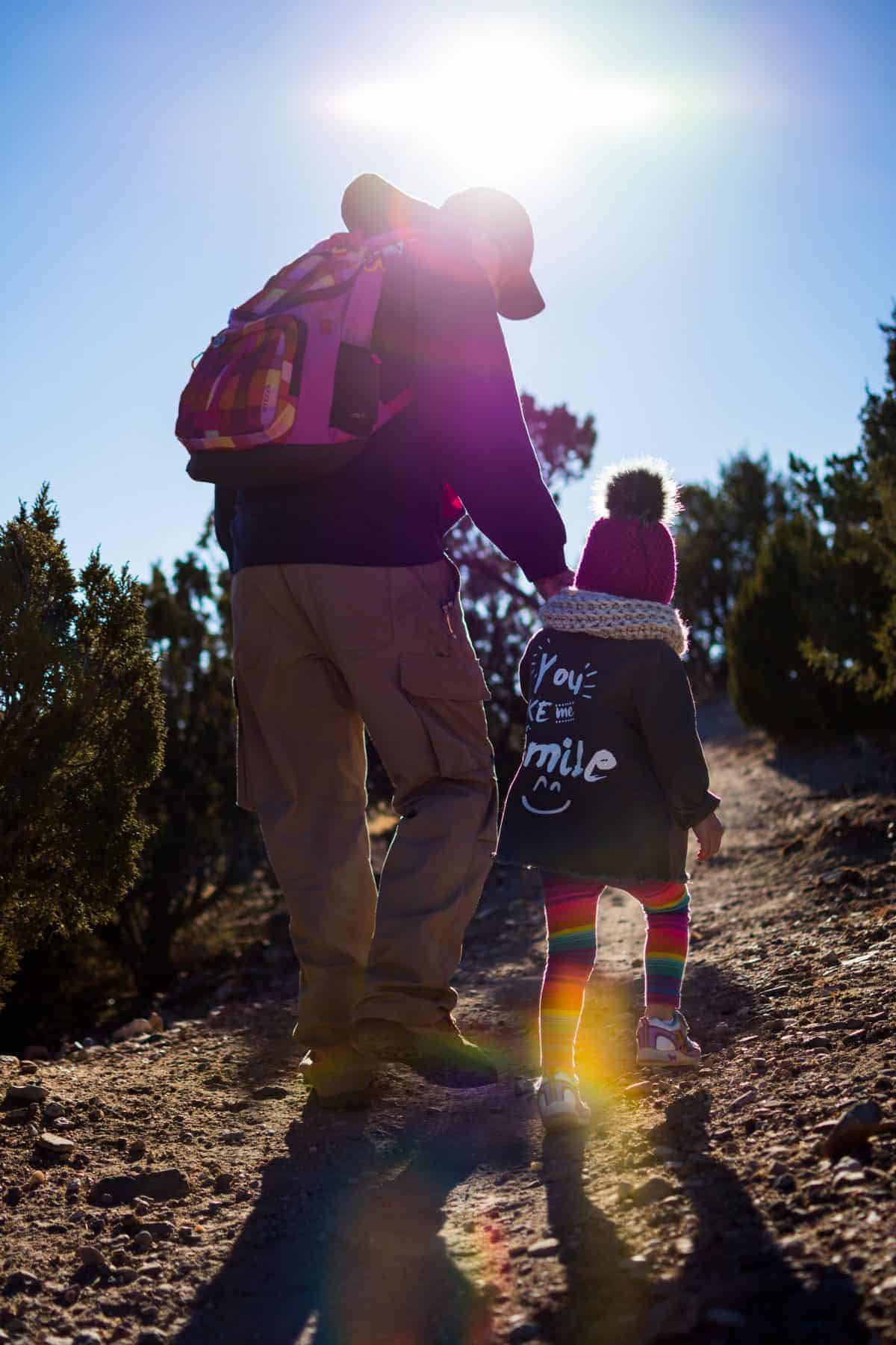 hiking with kids Galisteo Basin Preserve Santa Fe