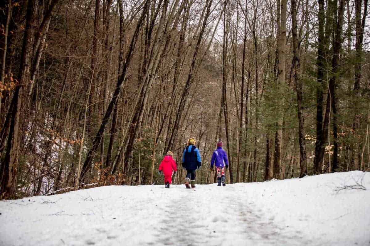 Hiking with Kids in Winter