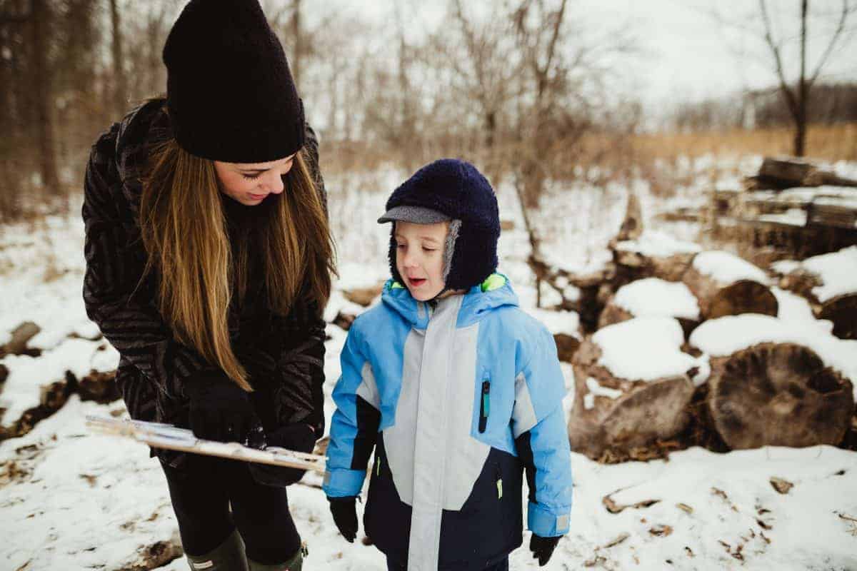 Outdoor winter activities for kids - winter word find
