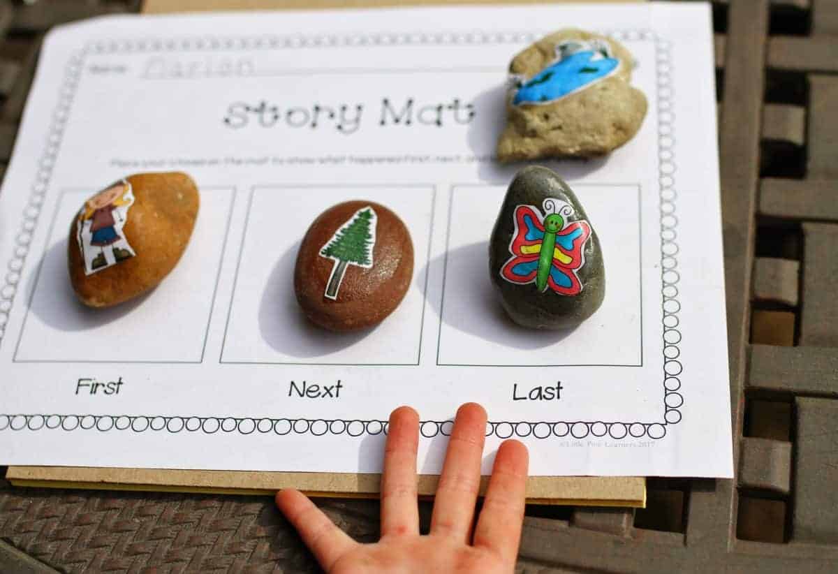 story mats and story stones for kids