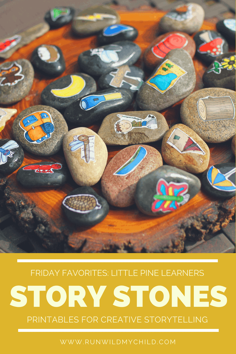 story stones for kids - educational nature activities