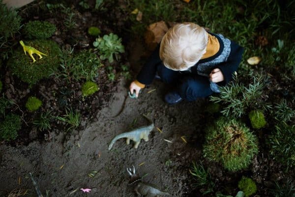 How To Design A Backyard Dinosaur Garden & Mud Kitchen
