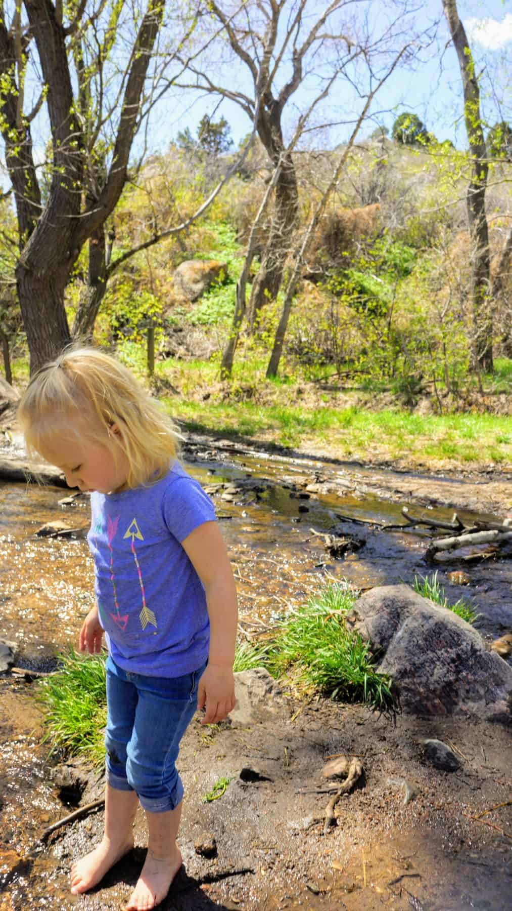 creating a streamside sensory experience for kids