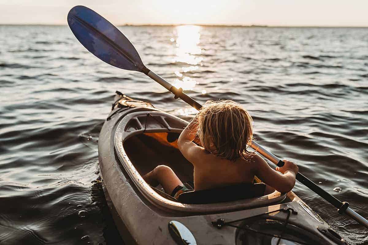 kids kayaking - favorite water activities for kids