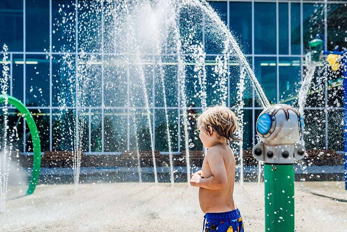 splash pad - favorite water activities for kids