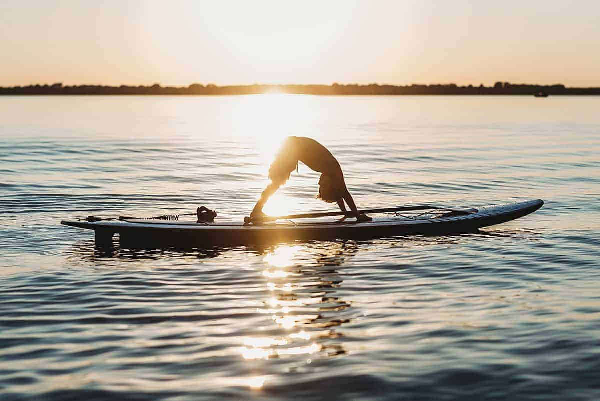 SUP yoga for kids - fun outdoor summer water activities