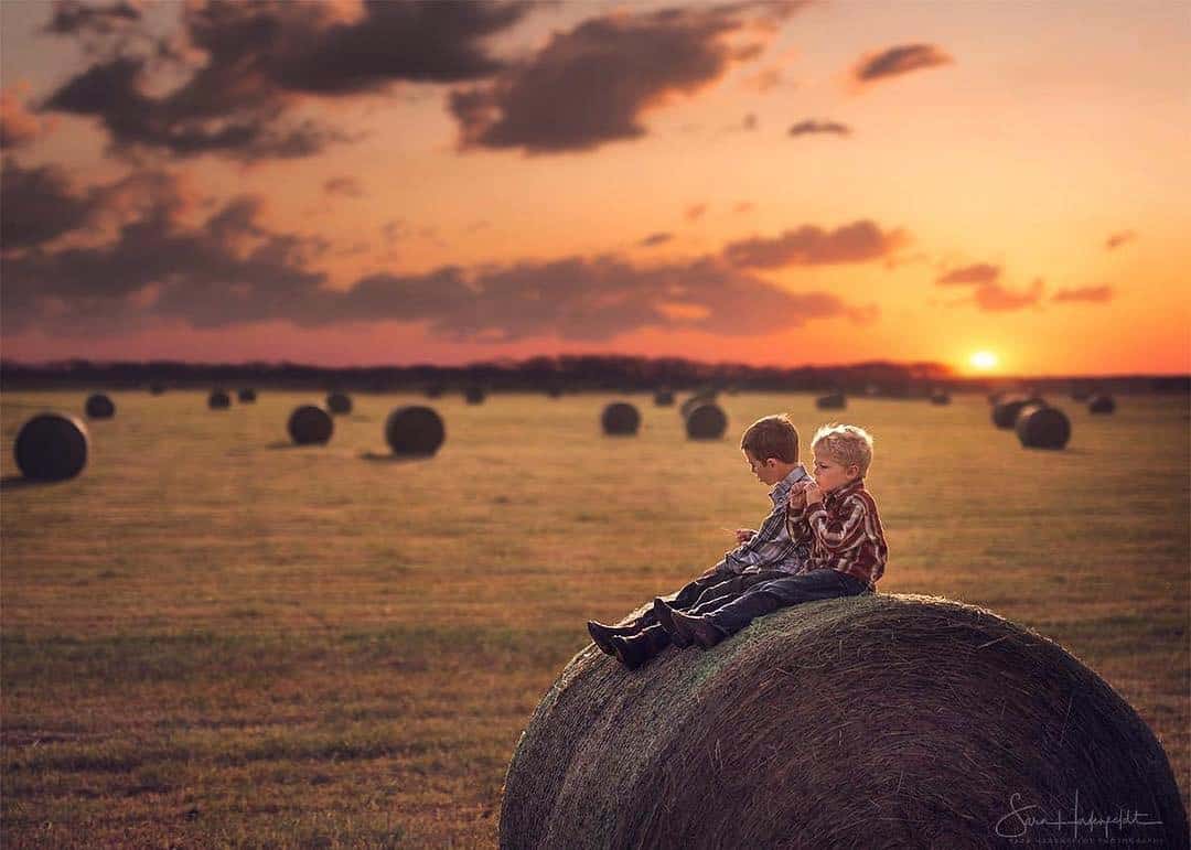 favorite things to do in the fall with kids - watch a sunset together