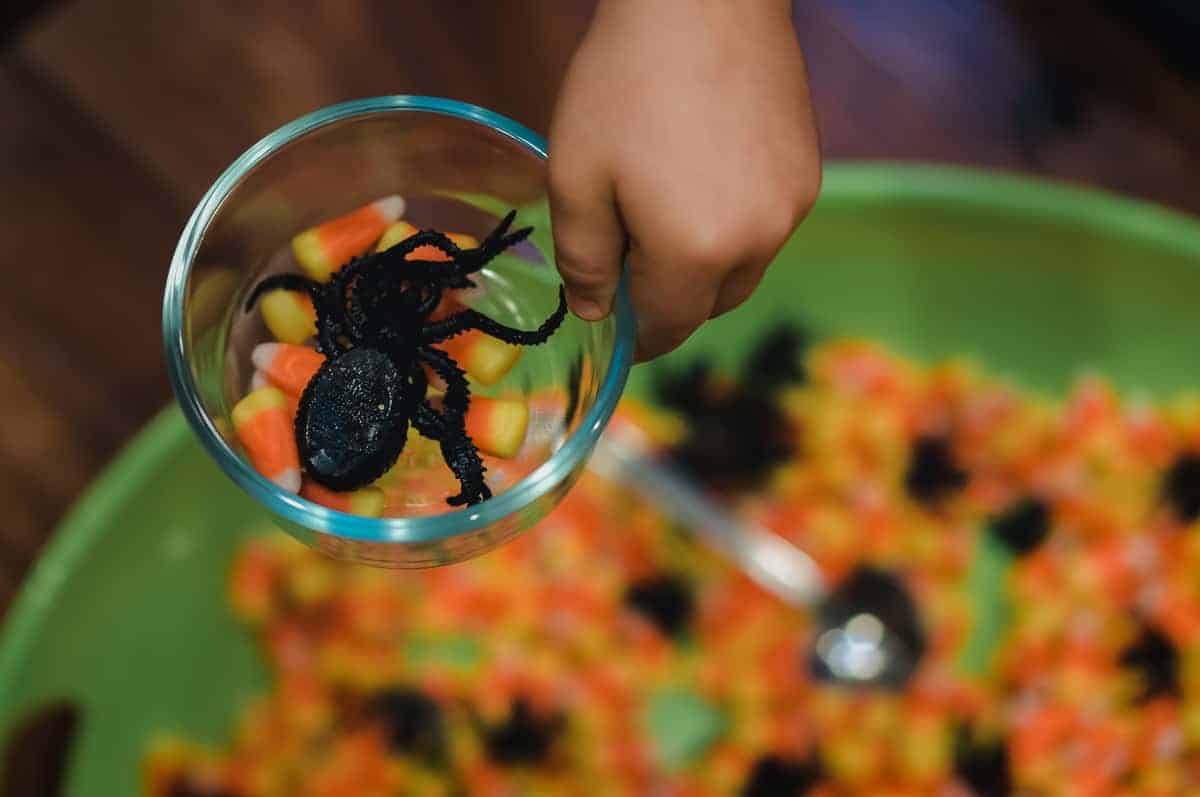 Halloween Kid Activities Candy Corn Sensory Play