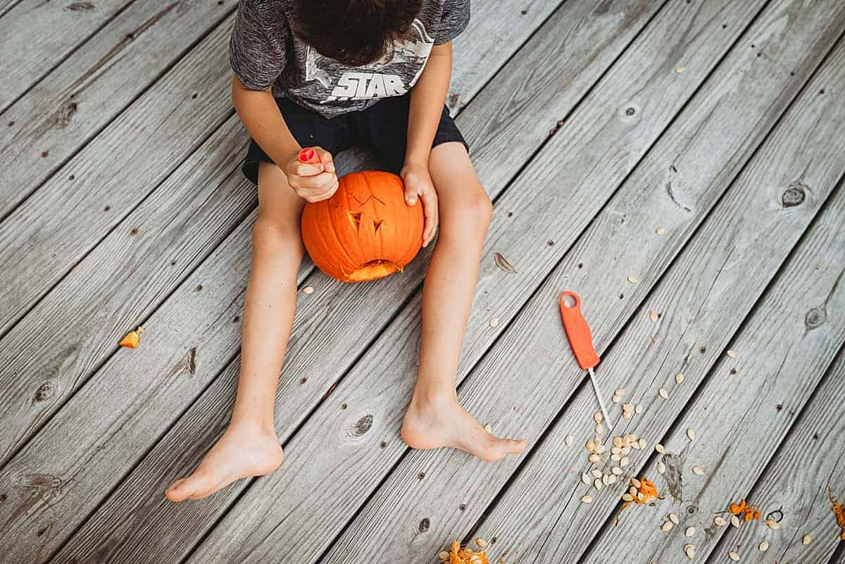 how to make erupting pumpkins with kids