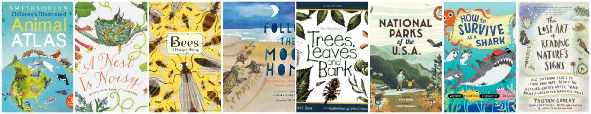 educational children's books about nature, trees, bugs, animals and the environment