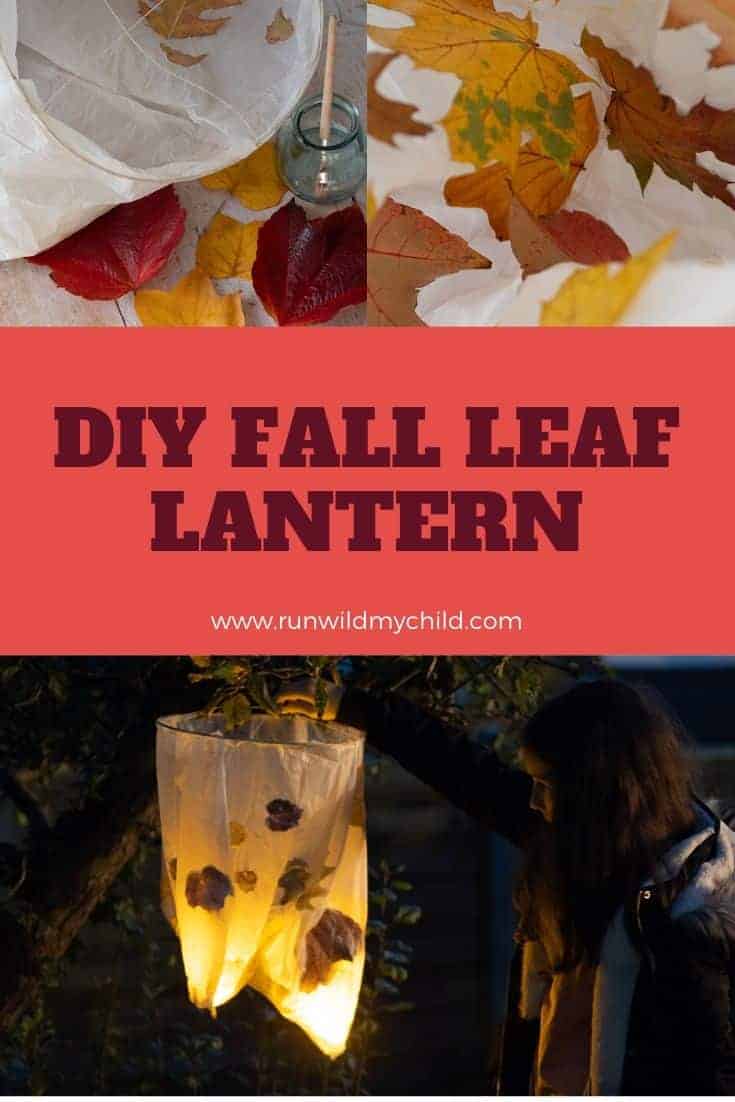 Fall leaf lantern