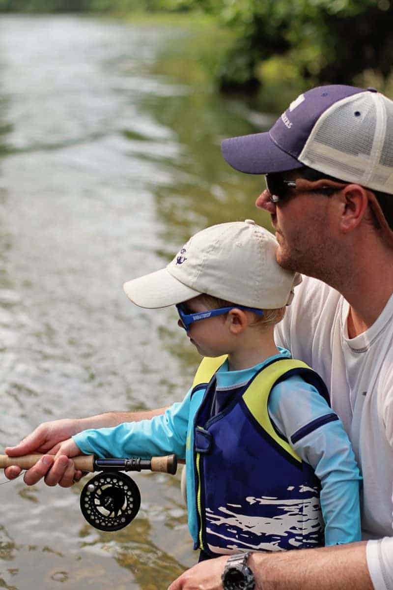 teaching kids how to have a fly rod