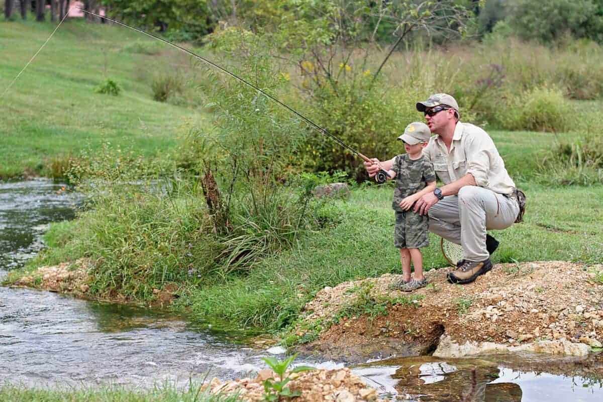 Teaching children the basics of fly fishing with a Redington Form