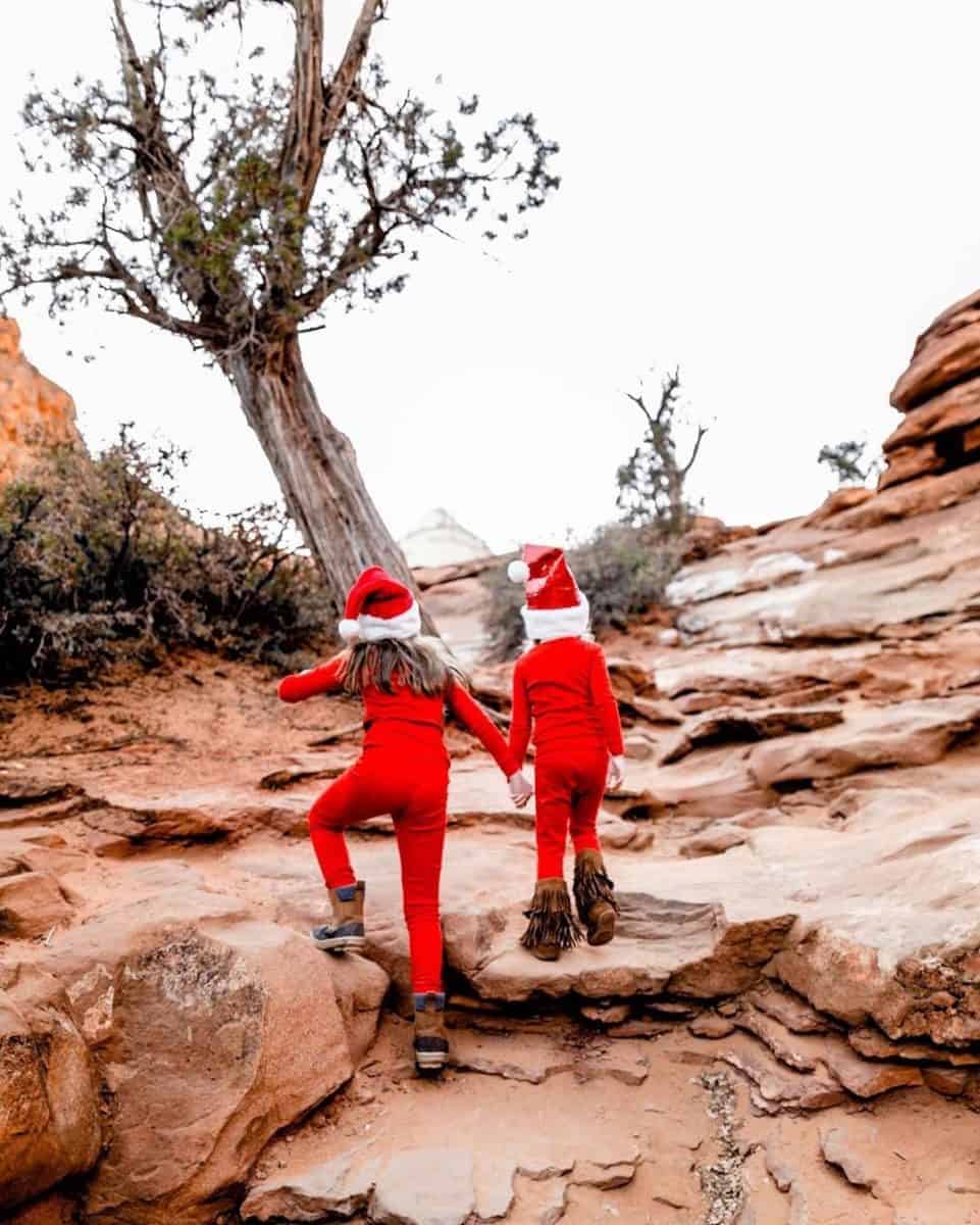 take a holiday hike - outdoor holiday activities for kids