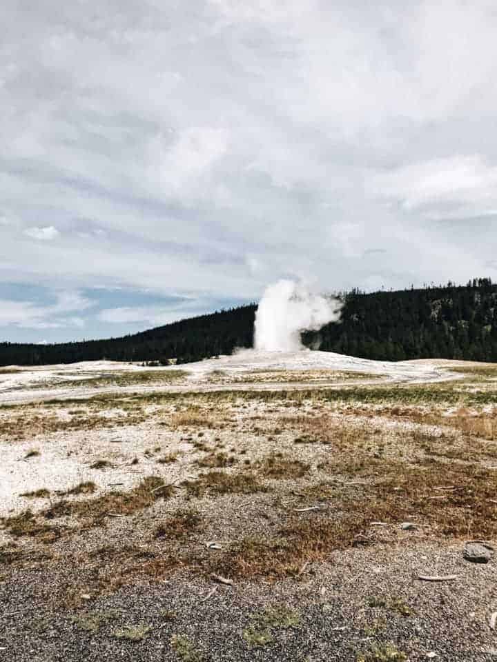 Watch Old Faithful Erupt - Yellowstone with kids