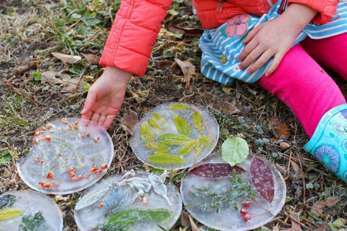 how to make ice sun catchers with kids