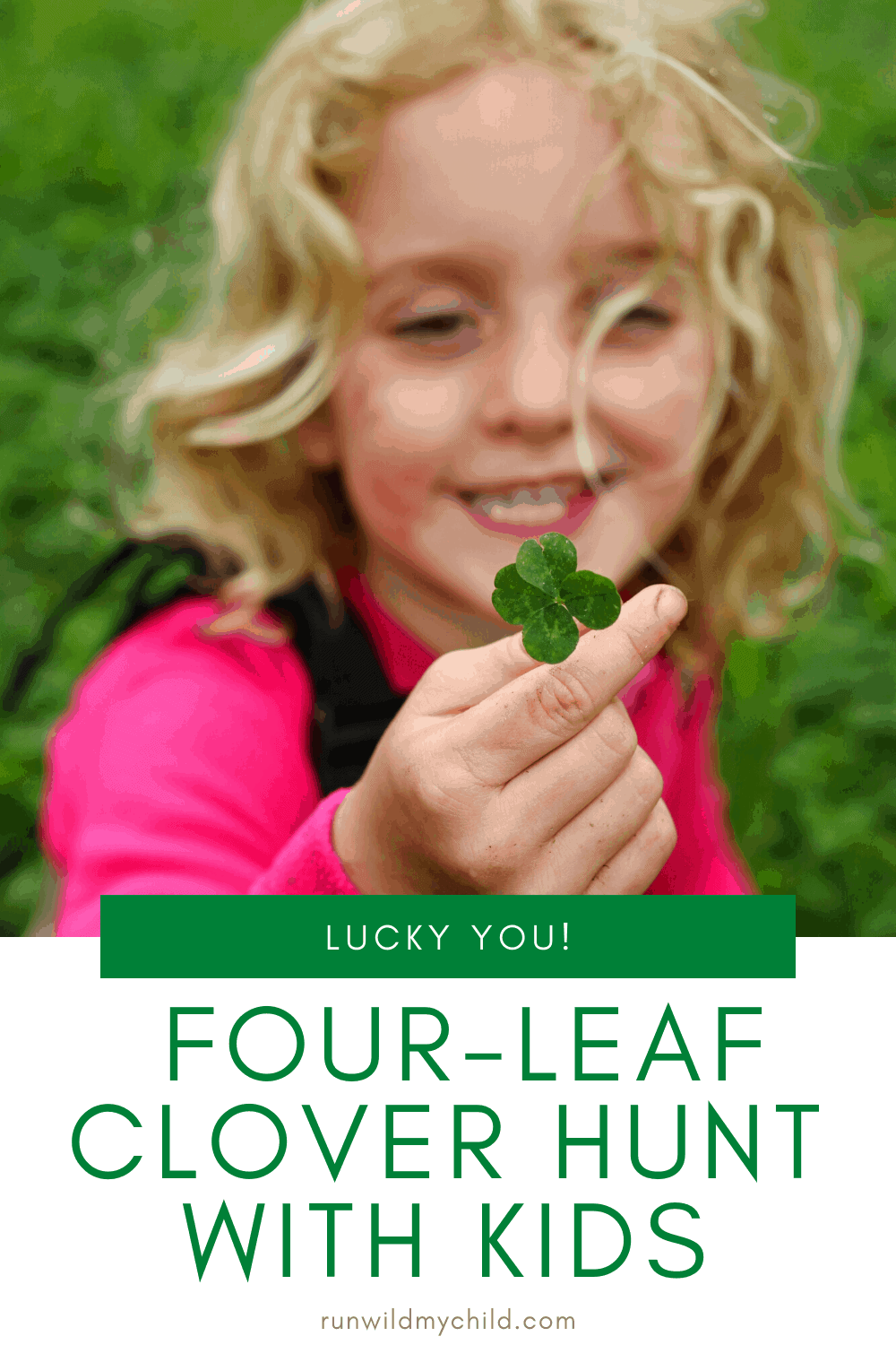Four-Leaf Clover Hunt with Kids