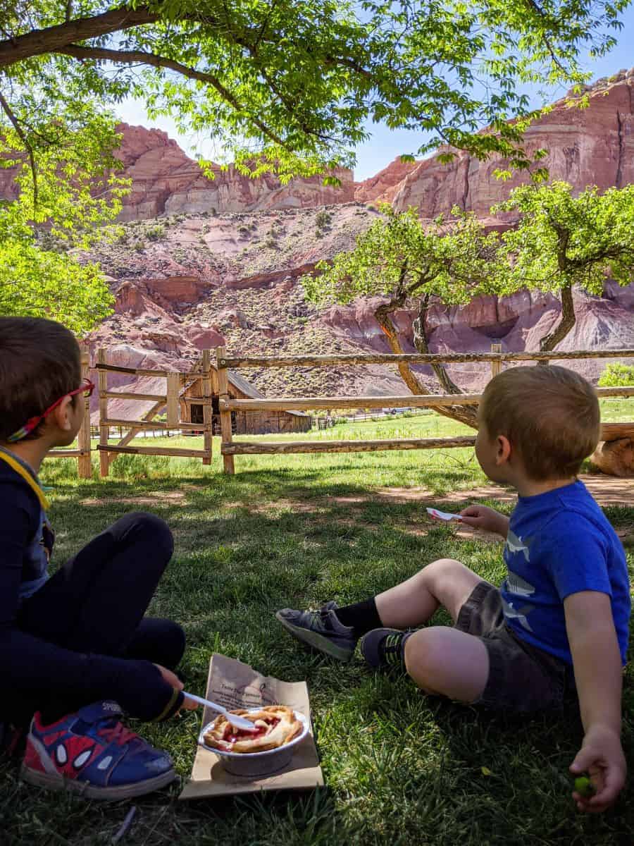 Kid-friendly activities in Capitol Reef National Park - Historic Fruita Orchards and pies