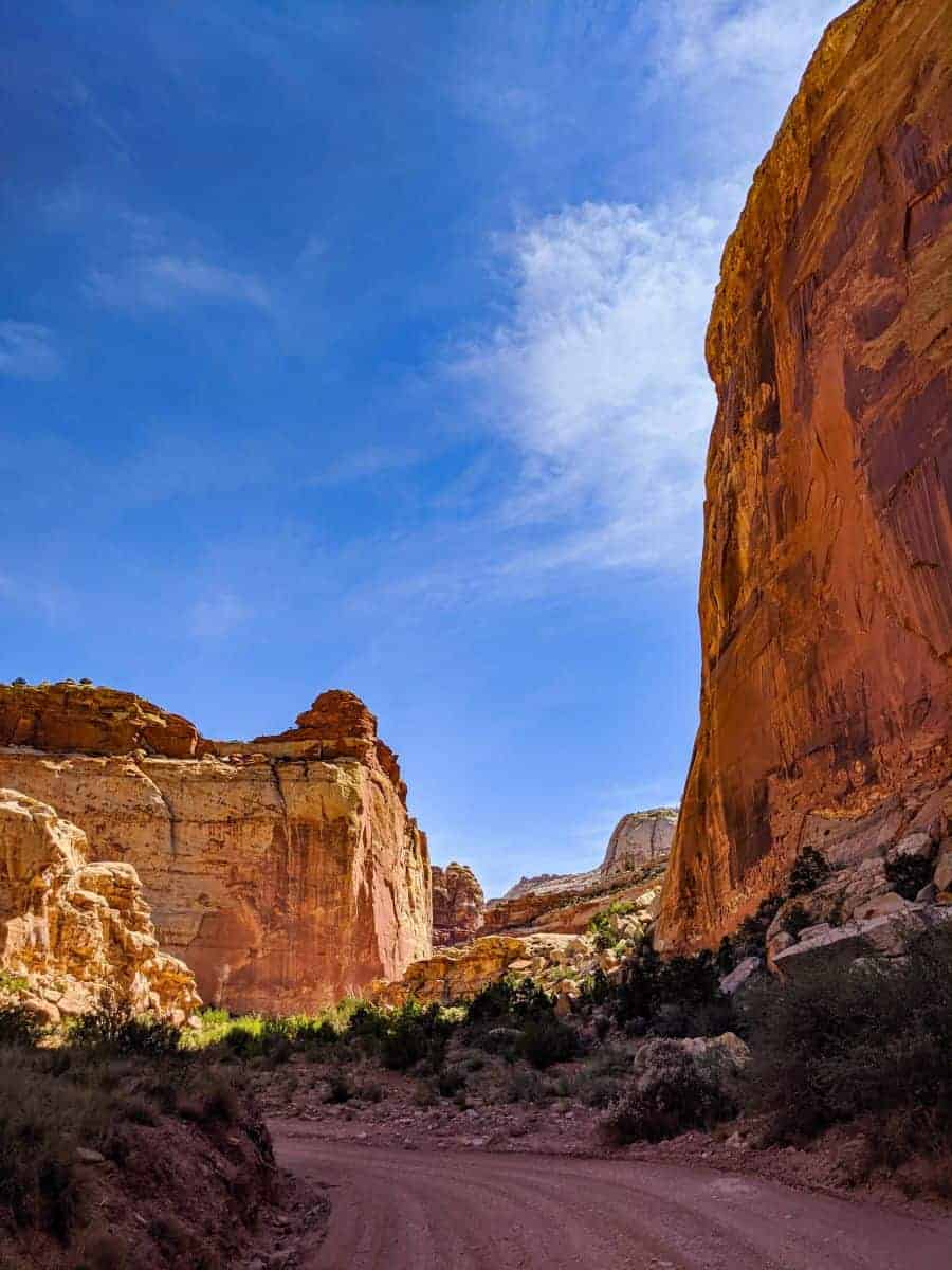 Grand Wash Scenic Drive, Capitol Reef National Park, June 2020