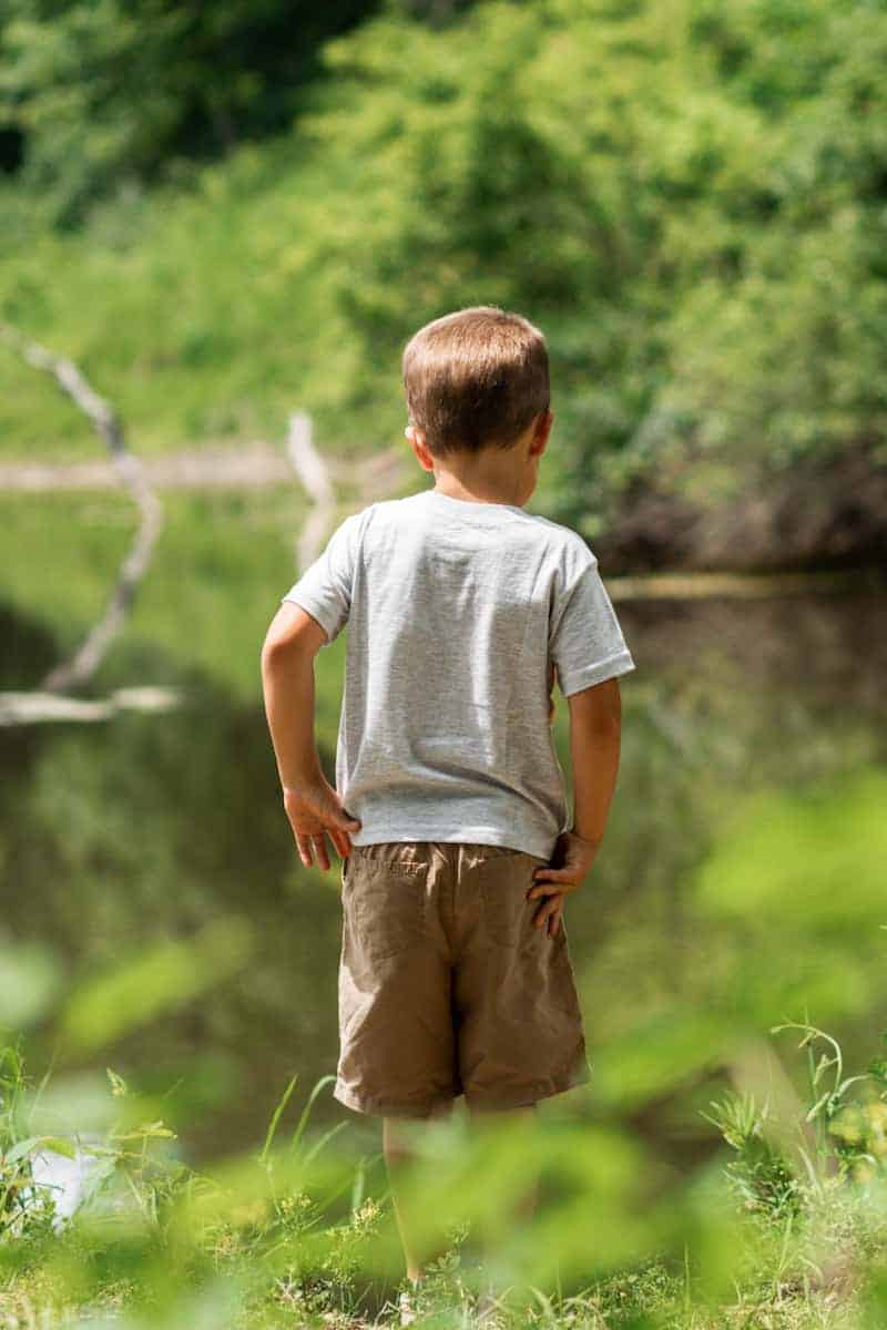 Exploring outdoor ponds and nature with medically-complex children