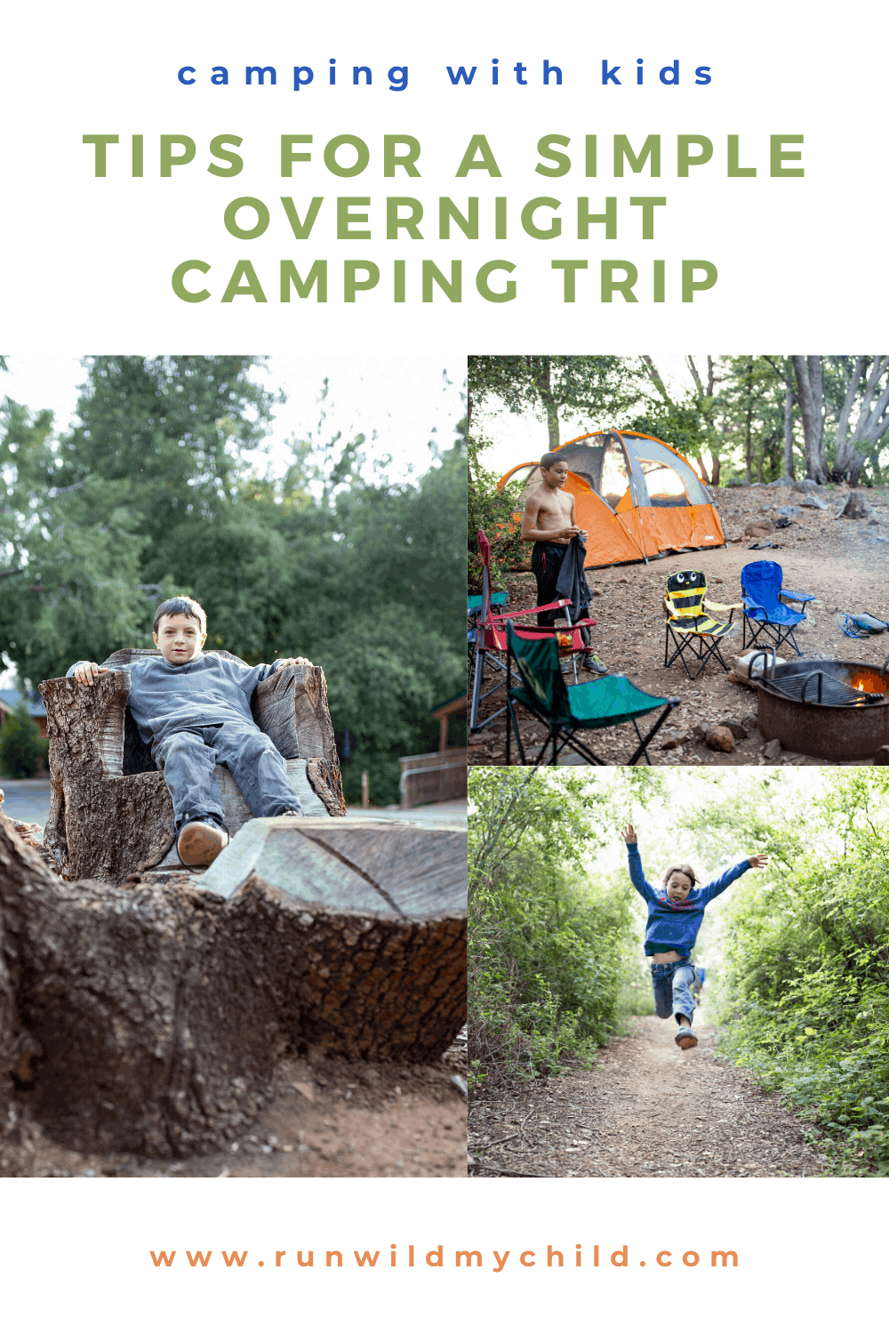 Tips for making an overnight camping trip with kids easy and simple