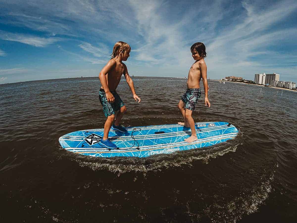 stand up paddleboarding with kids - games to play on the paddleboard