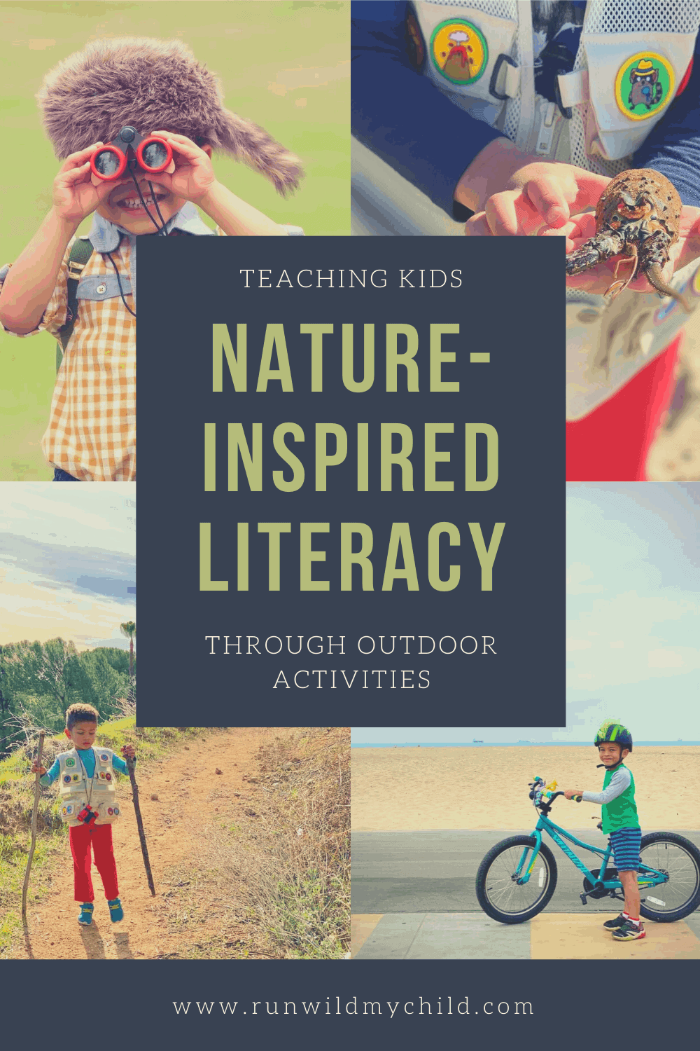 Teaching kids nature-inspired literacy through outdoor activities