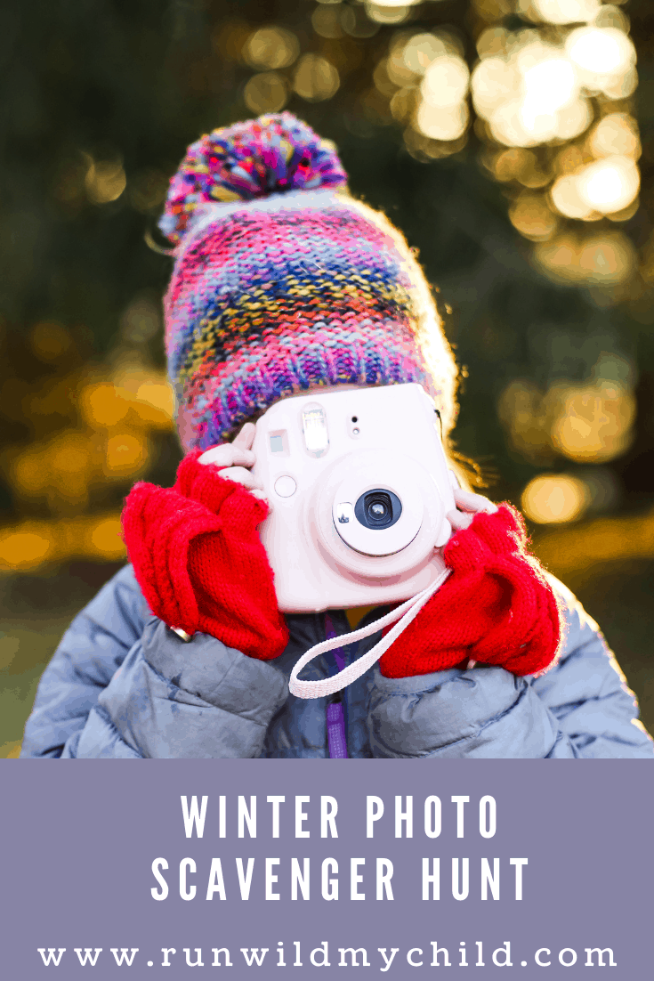 Winter Photo Scavenger Hunt for Kids - 2 free printable versions