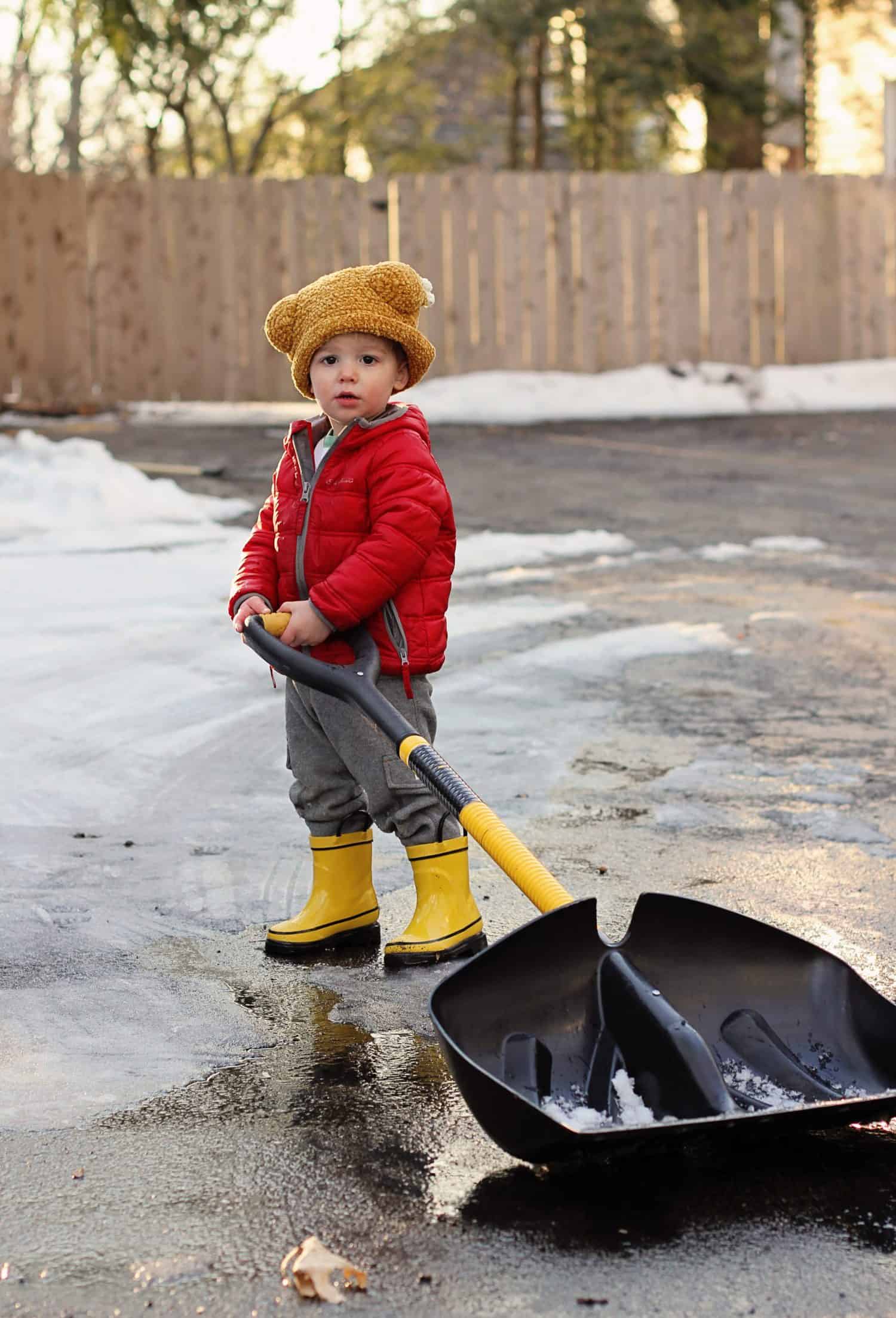 Shovel the driveway - snow day activities