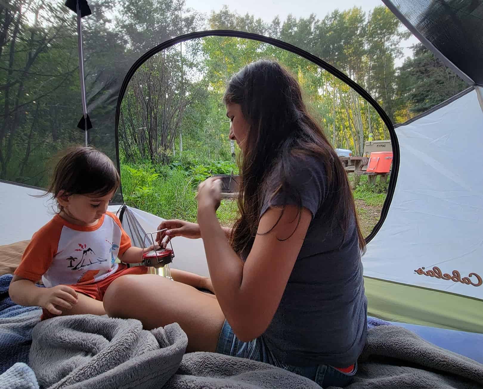 Overnight Camping with Kids - tips and advice for parents and new campers