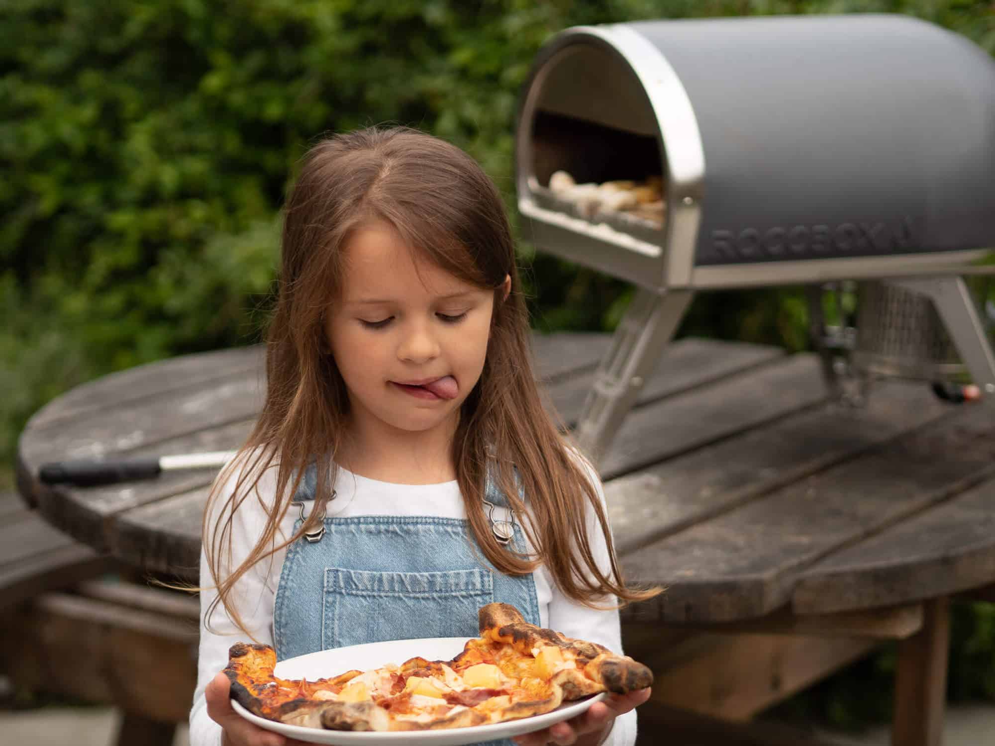 Outdoor Pizza Oven - cooking outside with kids