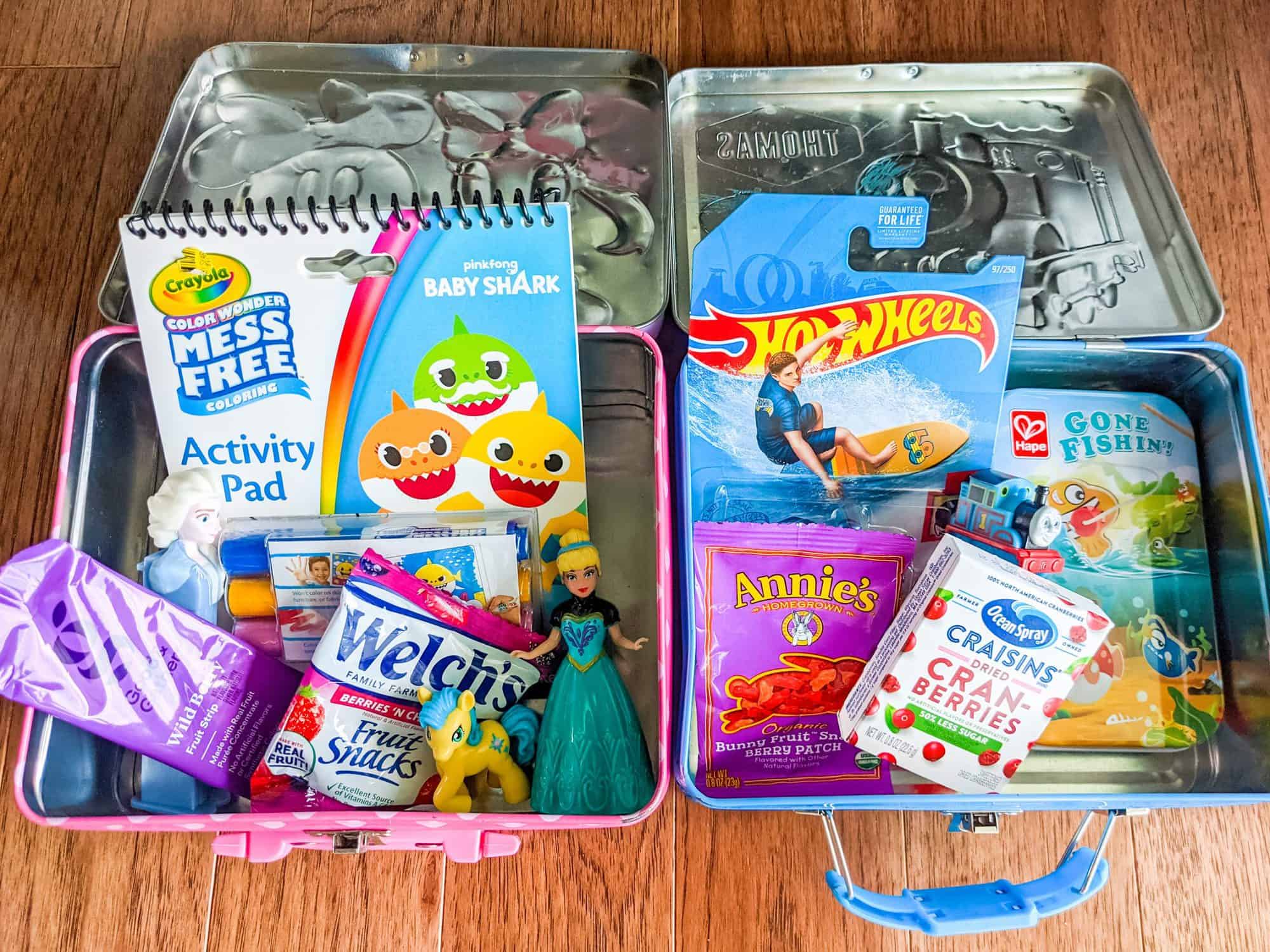 Screen free road trip ideas for kids surprise boxes