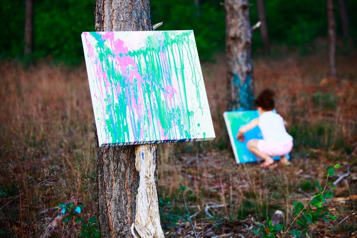 Thrill Your Kids with Colorful Squirt Gun Painting