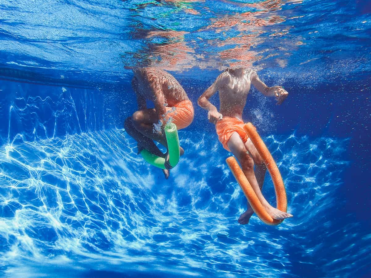 Kids Swimming Pool Competitive Aqua Games Dive To Find Aquatic Balls Of 3 