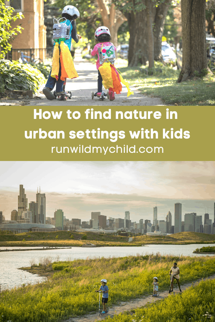 How to find nature in urban areas with kids - exploring urban nature with kids