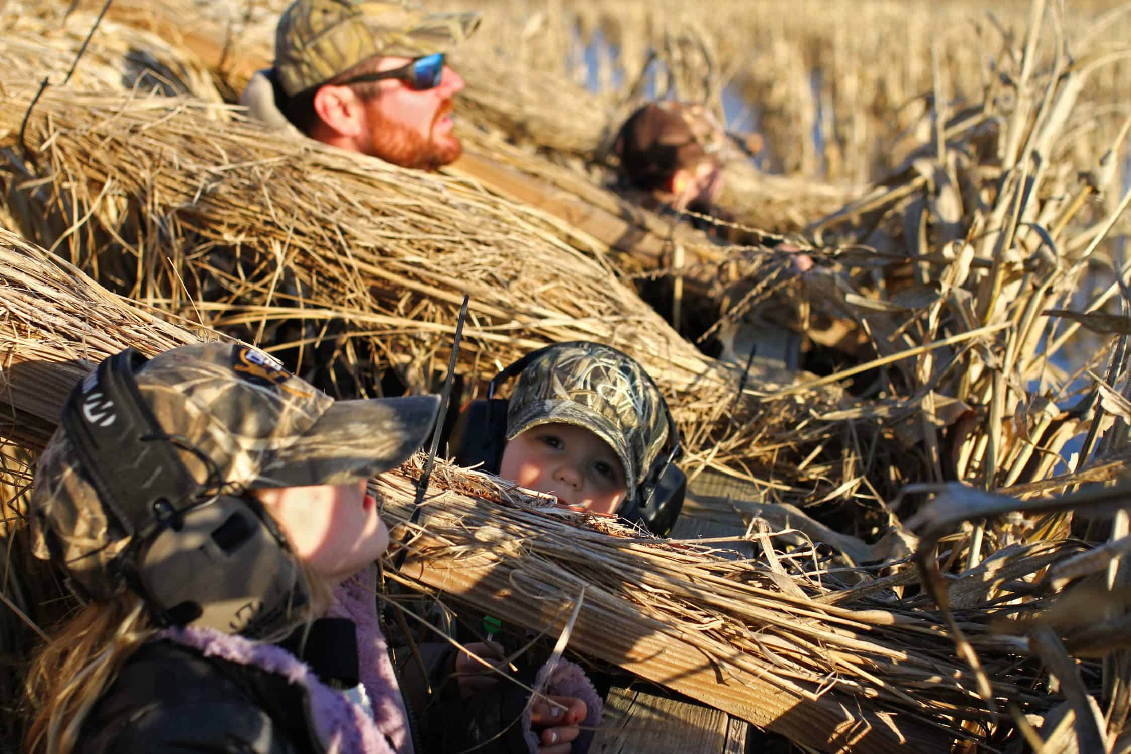 duck hunting with kids