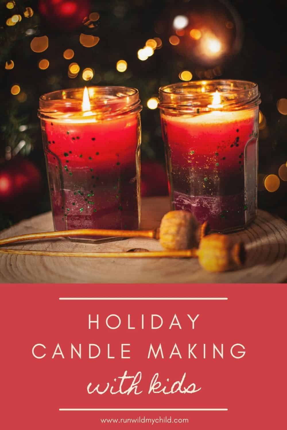 DIY candles with kids