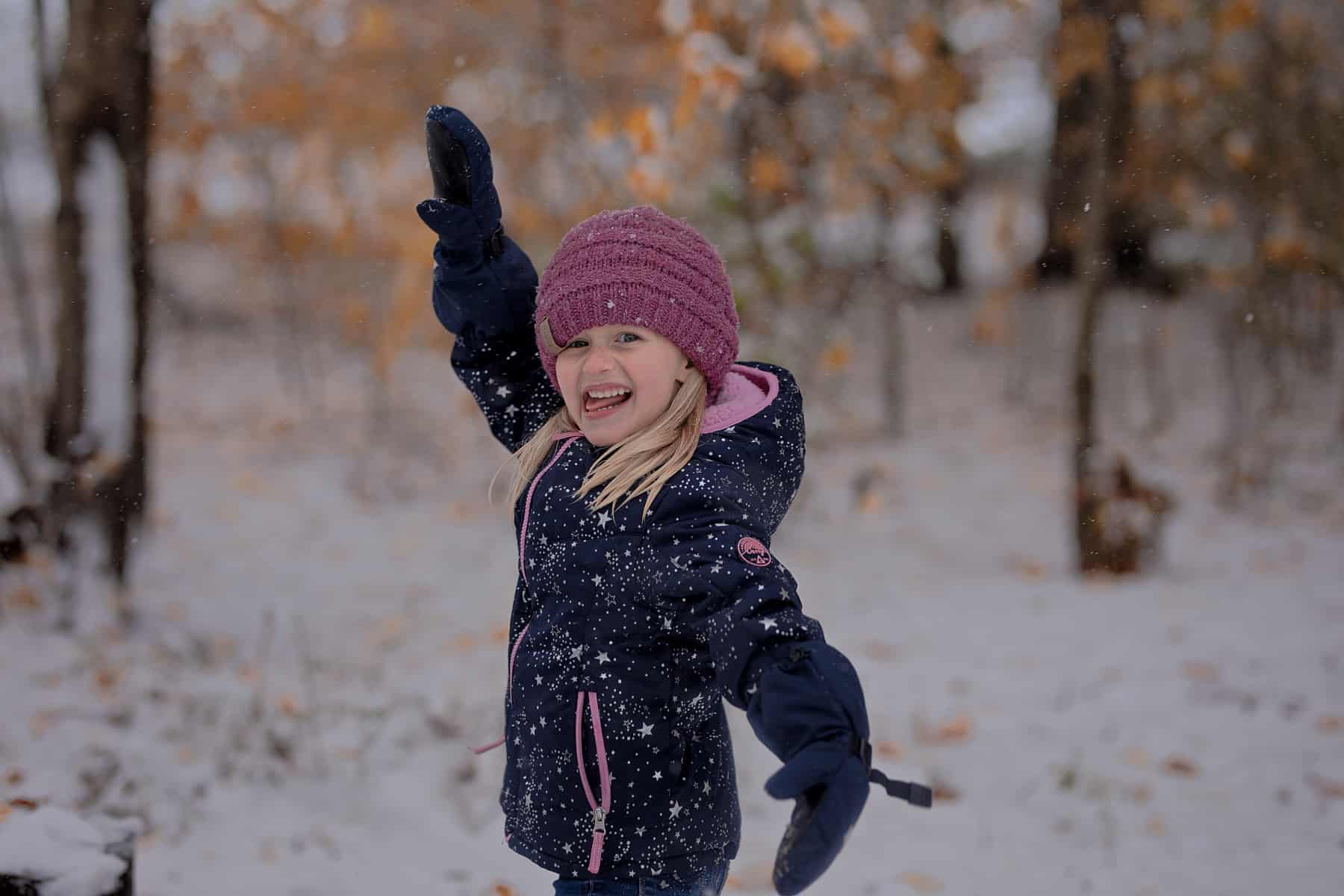 PT-KMKMING Gloves Winter Kids Outdoor Warm Gloves Waterproof Windproof Mittens 