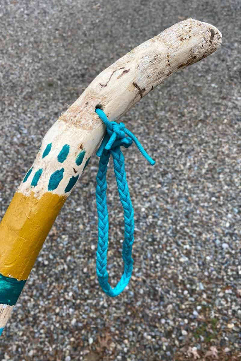 wrist loop on hiking stick