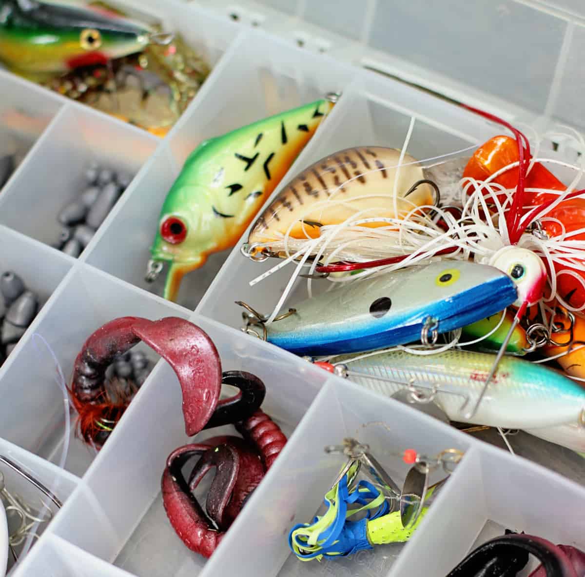 winter chores for outdoorsy families - prep and organize fishing equipment and tackle