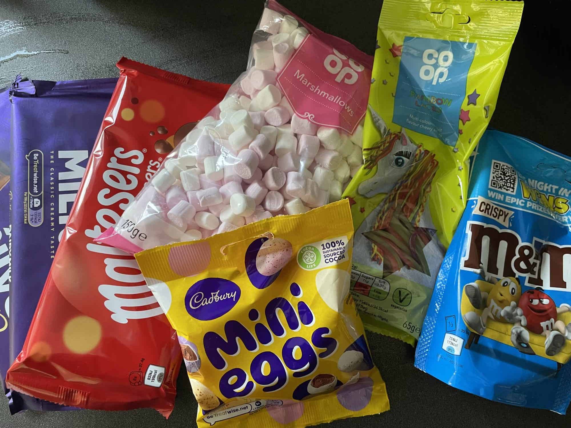 What you need for rocky road bunnies