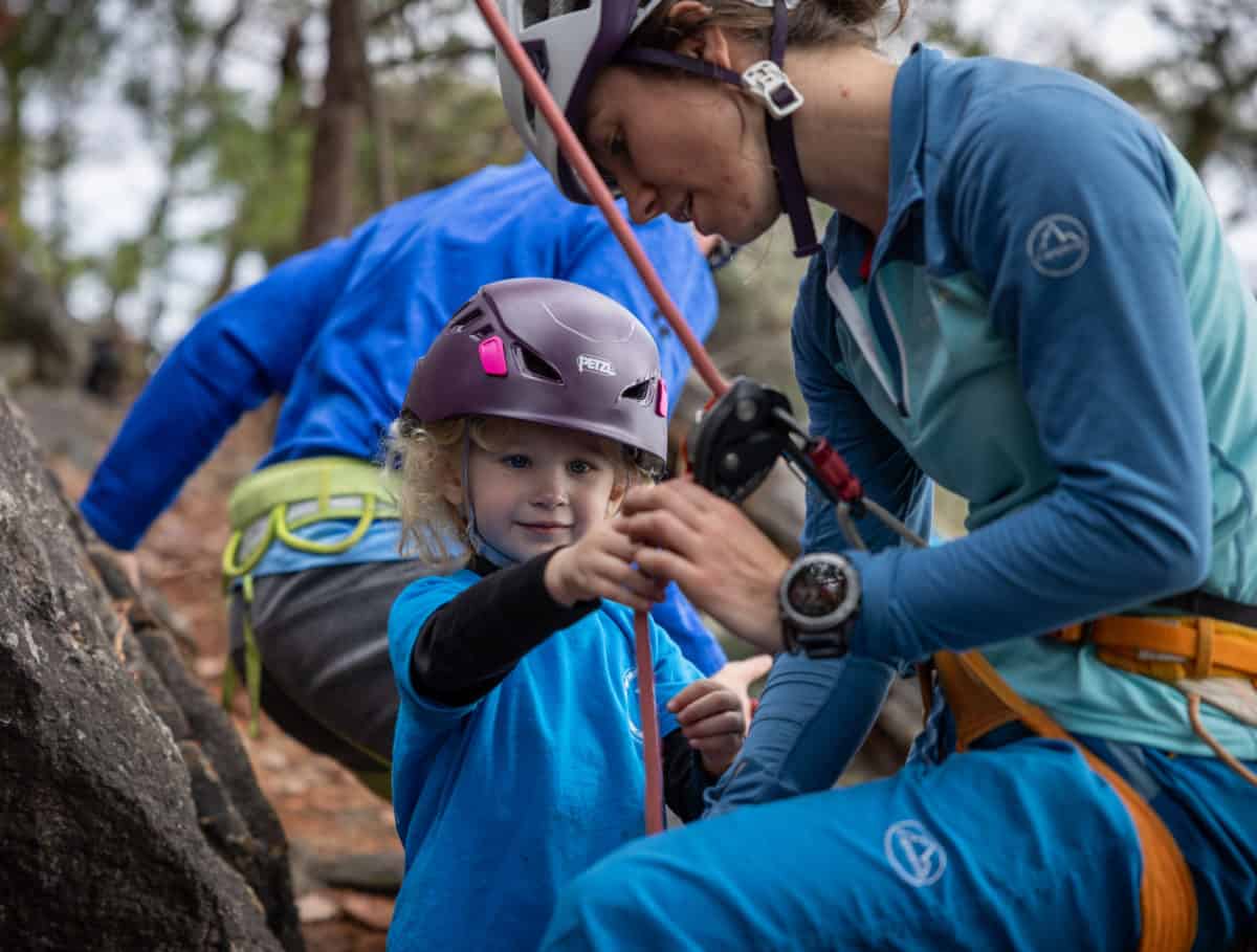 outdoor rock climbing tips for kids and parents