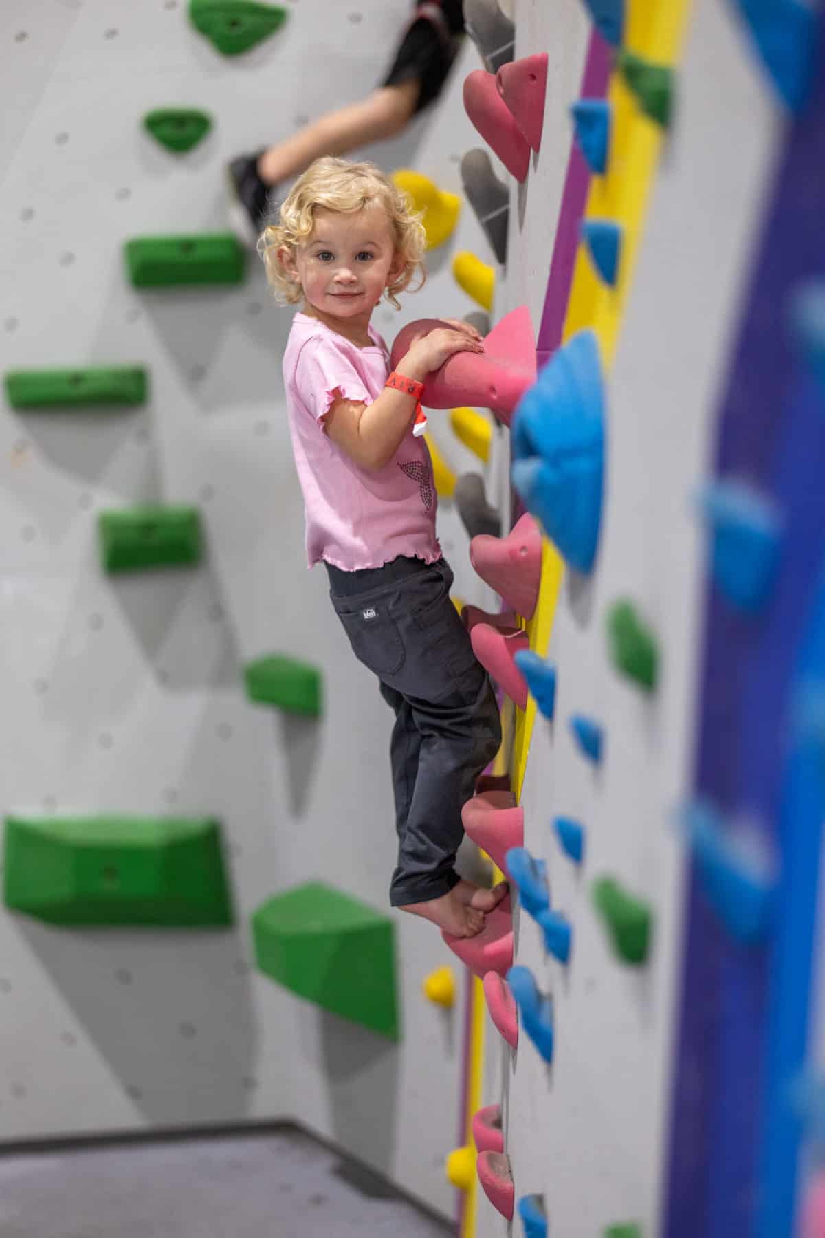 best kids activities - indoor rock climbing 