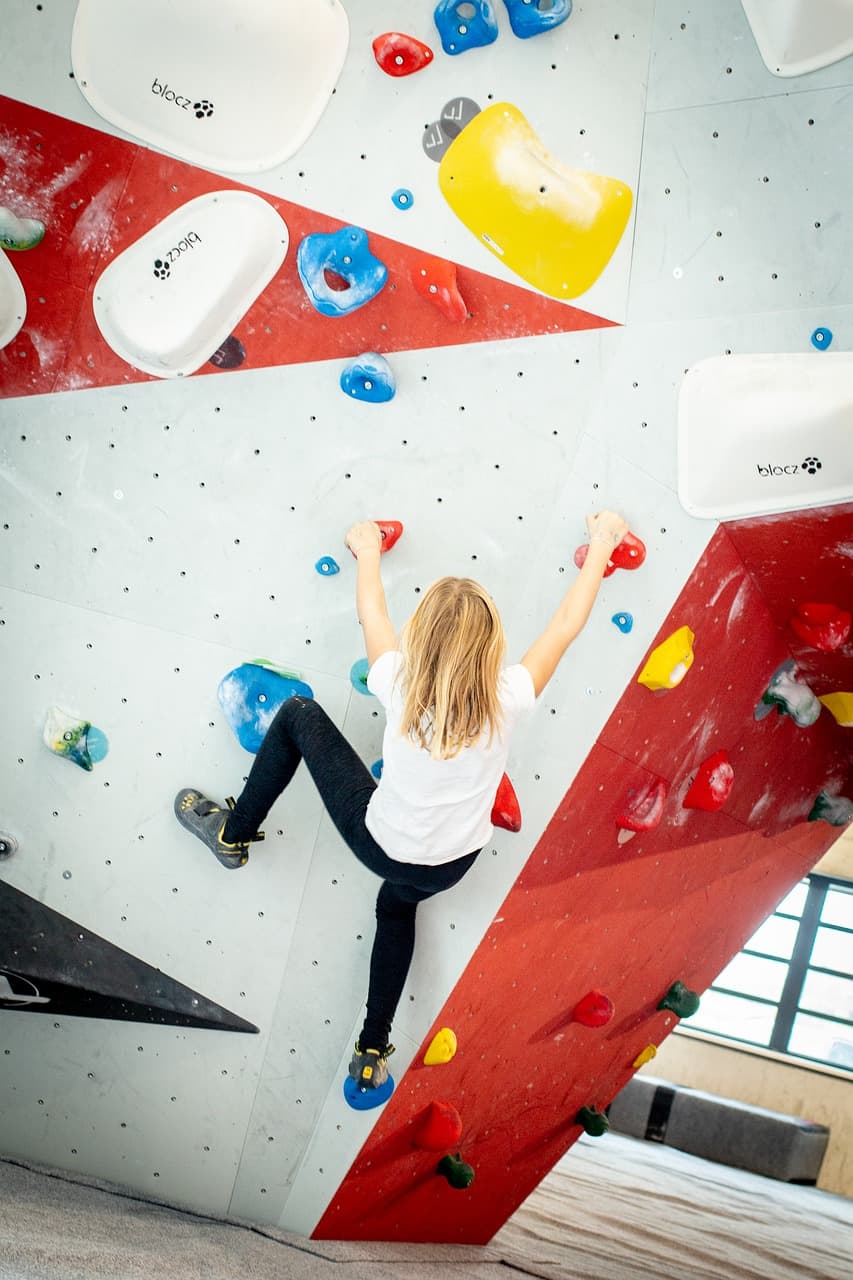 bouldering for kids - indoor rock climbing gym fun for kids