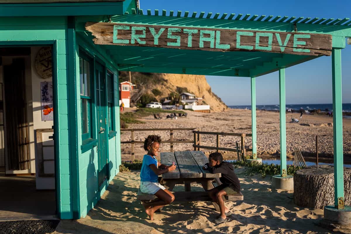 best beaches for kids - crystal cove state park california 