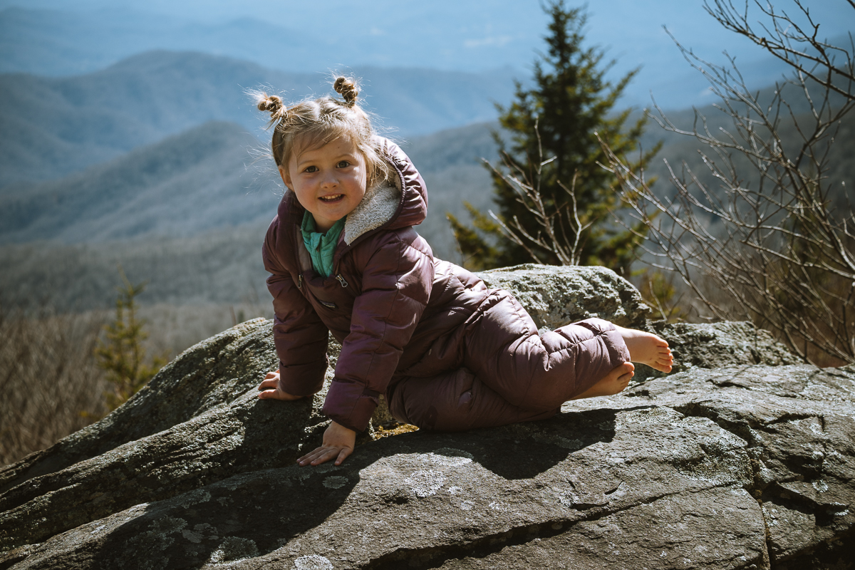 Kids Hiking Roan Mountain