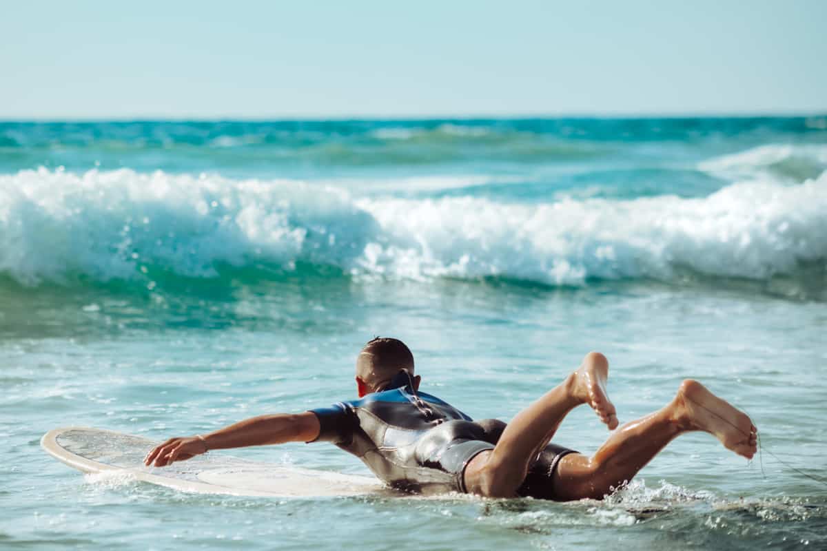 teaching kids how to surf